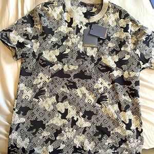 Louis Vuitton camo shirt